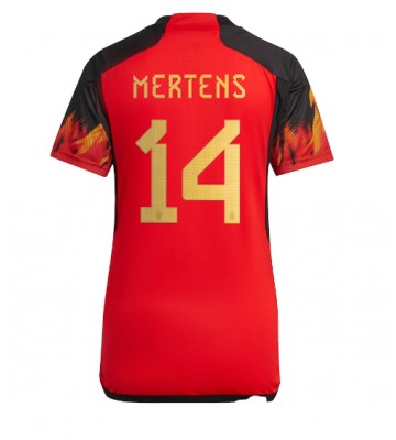 Belgien Dries Mertens #14 Hemmatröja Dam VM 2022 Kortärmad